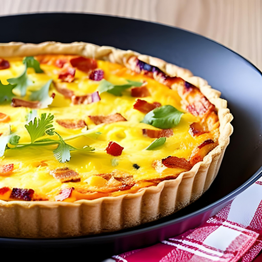 Bacon & cheddar quiche (3)