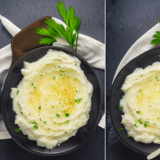 Garlic mashed potato