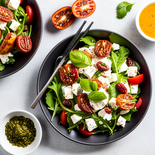 Feta & sundried tomato salad