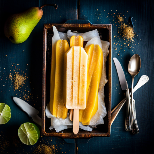 Pear and Ginger Popsicle