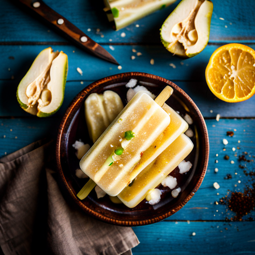 Pear and Ginger Popsicle