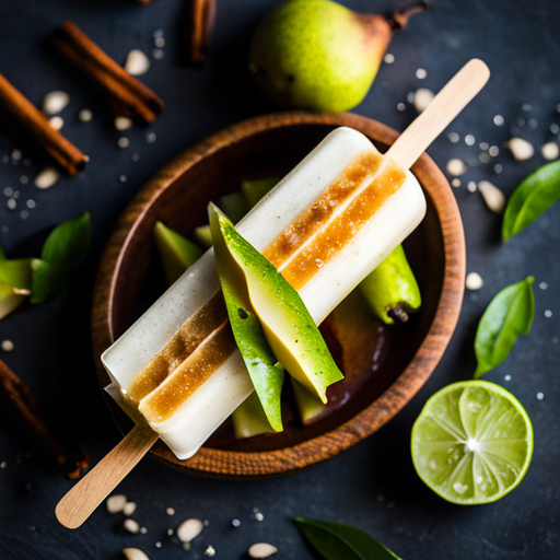 Pear and Ginger Popsicle