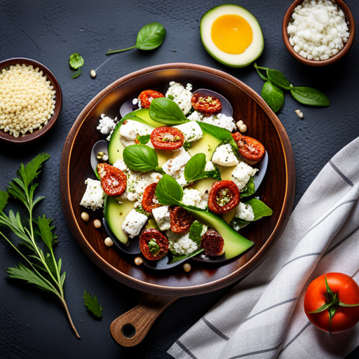 Feta & sundried tomato salad