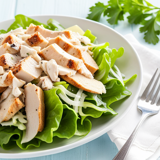 Chicken salad with Parmesan