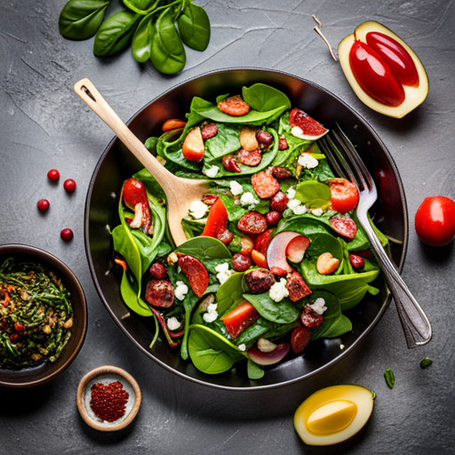 Spinach salad with Pancetta