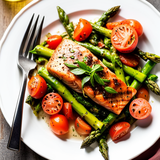 Mediterranean Salmon with Asparagus