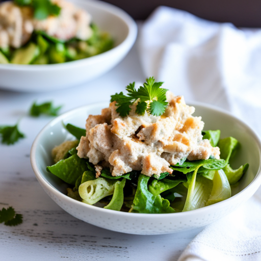 Tuna salad with eggs