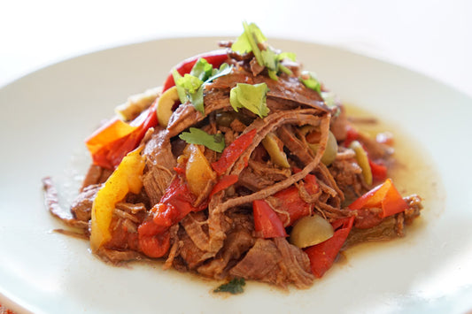 Ropa Vieja with Grilled Vegetables